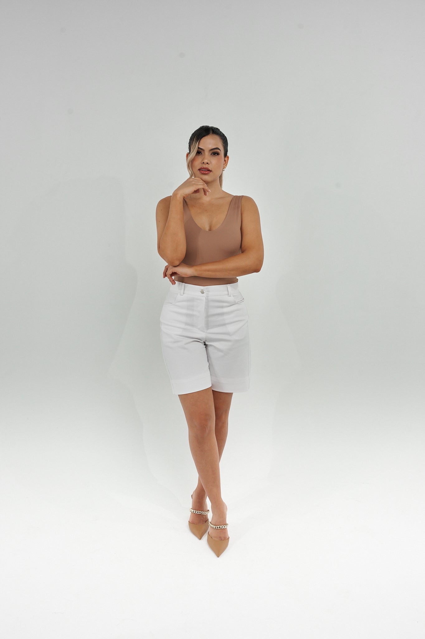 Bermuda dril Sentiment Blanco XS Charme Reve
