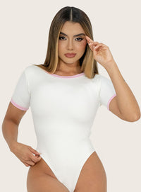 BODY MERVEY (Combinado) marfil rosa Única Charme Reve