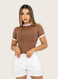 BODY MERVEY (Combinado) cafe marfil Única Charme Reve
